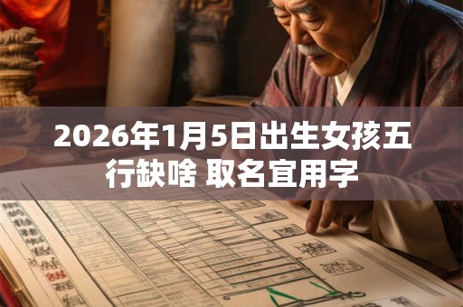 2026年1月5日出生女孩五行缺啥 取名宜用字