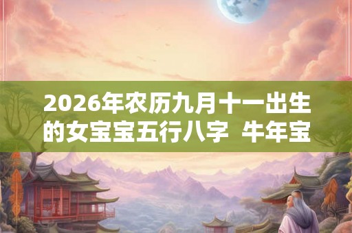 2026年农历九月十一出生的女宝宝五行八字  牛年宝宝名字分享