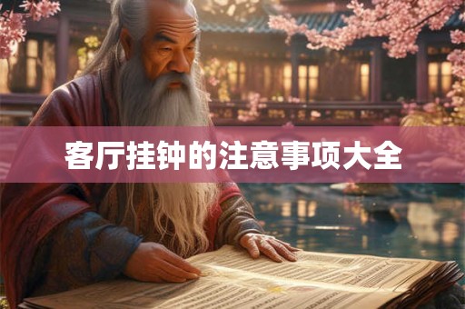 客厅挂钟的注意事项大全