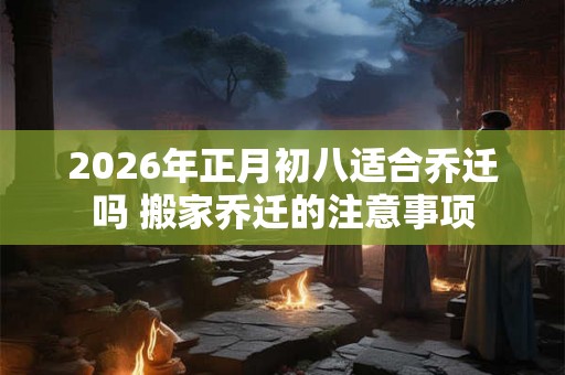 2026年正月初八适合乔迁吗 搬家乔迁的注意事项 2026年正月初八适合乔迁吗 搬家乔迁的注意事项