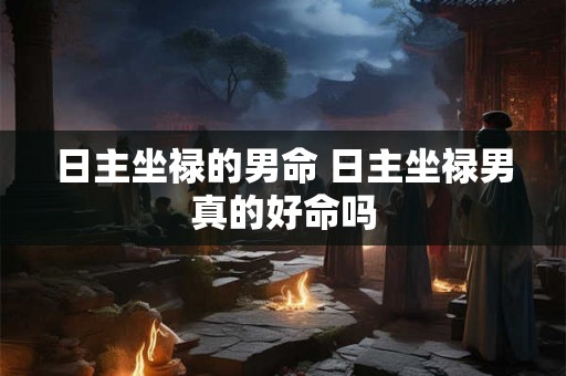 日主坐禄的男命 日主坐禄男真的好命吗