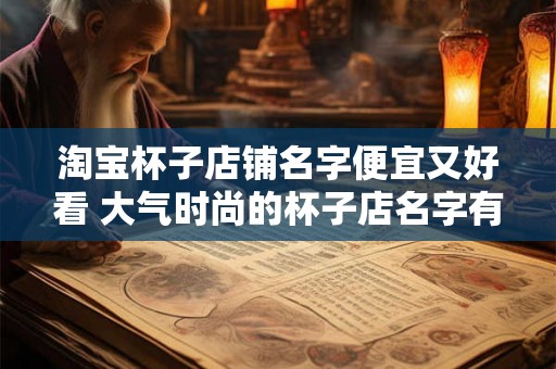 淘宝杯子店铺名字便宜又好看 大气时尚的杯子店名字有什么