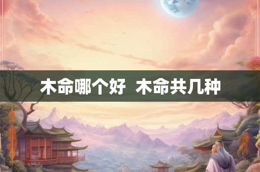 木命哪个好  木命共几种