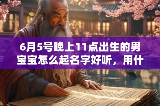 6月5号晚上11点出生的男宝宝怎么起名字好听，用什么字好
