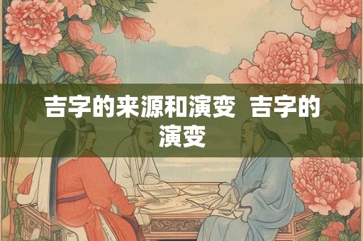 吉字的来源和演变 吉字的演变 吉字的来源和演变 吉字的演变