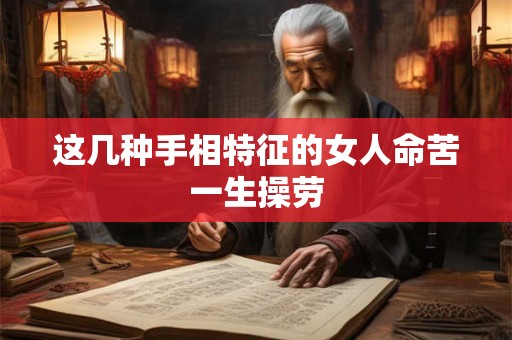这几种手相特征的女人命苦一生操劳