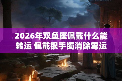 2026年双鱼座佩戴什么能转运 佩戴银手镯消除霉运