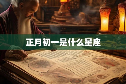 正月初一是什么星座