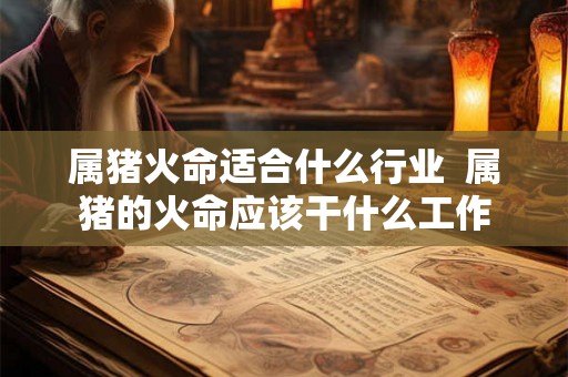 属猪火命适合什么行业  属猪的火命应该干什么工作