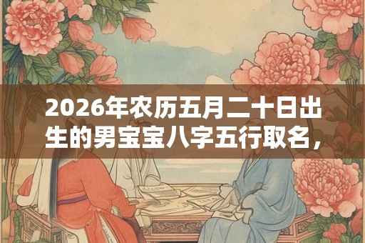 2026年农历五月二十日出生的男宝宝八字五行取名，霸气响亮的名字大全