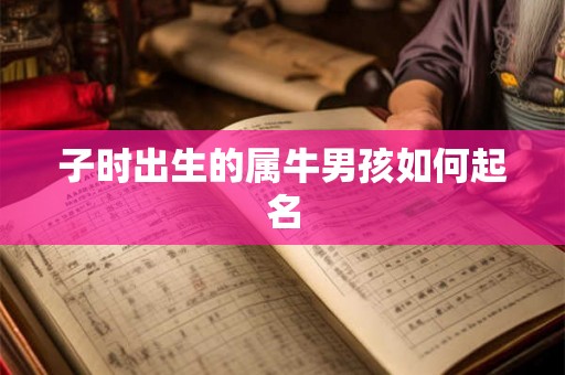 子时出生的属牛男孩如何起名