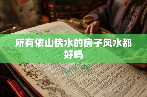所有依山傍水的房子风水都好吗 所有依山傍水的房子风水都好吗