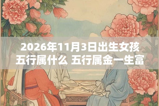 2026年11月3日出生女孩五行属什么 五行属金一生富贵