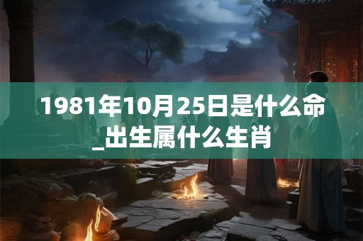 1981年10月25日是什么命_出生属什么生肖