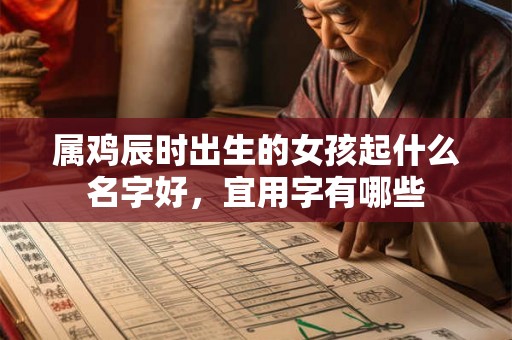 属鸡辰时出生的女孩起什么名字好，宜用字有哪些