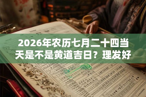 2026年农历七月二十四当天是不是黄道吉日？理发好不好？