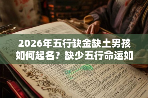 2026年五行缺金缺土男孩如何起名？缺少五行命运如何？
