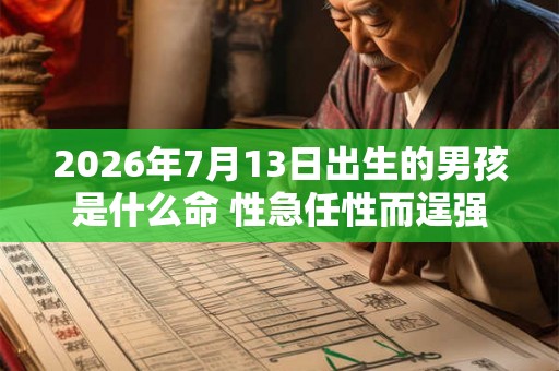 2026年7月13日出生的男孩是什么命 性急任性而逞强 2026年7月13日出生的男孩是什么命 性急任性而逞强