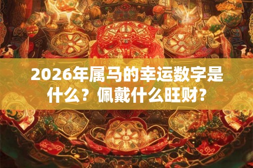 2026年属马的幸运数字是什么？佩戴什么旺财？