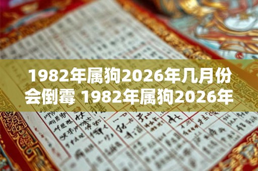1982年属狗2026年几月份会倒霉 1982年属狗2026年整体运势