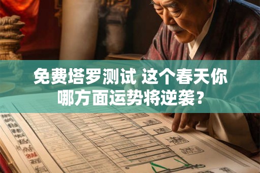 免费塔罗测试 这个春天你哪方面运势将逆袭？