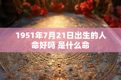 1951年7月21日出生的人命好吗 是什么命