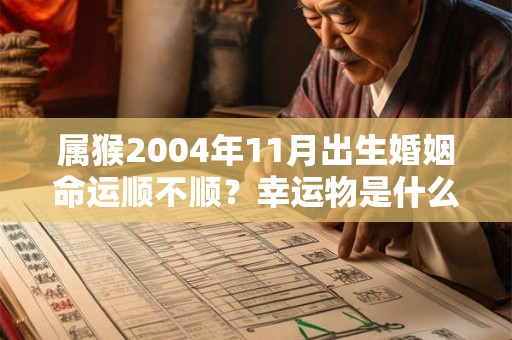 属猴2004年11月出生婚姻命运顺不顺？幸运物是什么？