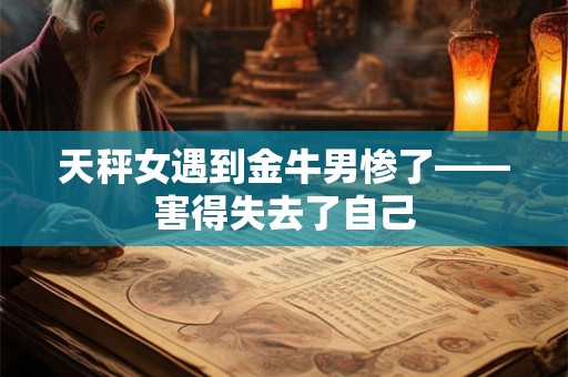 天秤女遇到金牛男惨了——害得失去了自己
