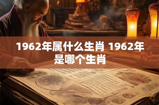 1962年属什么生肖 1962年是哪个生肖