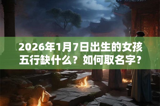 2026年1月7日出生的女孩五行缺什么？如何取名字？