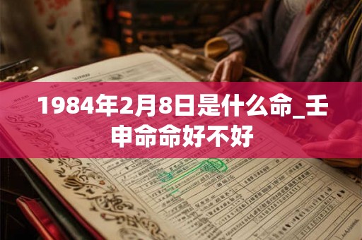 1984年2月8日是什么命_壬申命命好不好