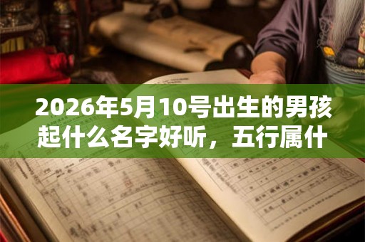 2026年5月10号出生的男孩起什么名字好听，五行属什么