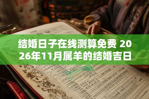 结婚日子在线测算免费 2026年11月属羊的结婚吉日查询