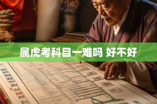 属虎考科目一难吗 好不好