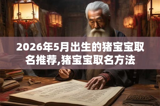 2026年5月出生的猪宝宝取名推荐,猪宝宝取名方法