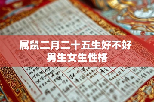 属鼠二月二十五生好不好 男生女生性格