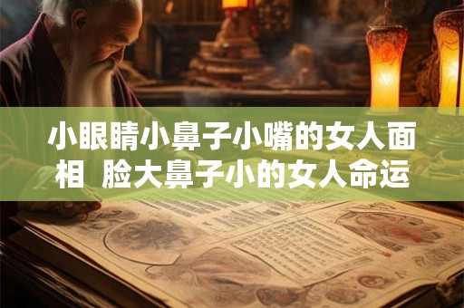 小眼睛小鼻子小嘴的女人面相  脸大鼻子小的女人命运