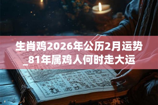 生肖鸡2026年公历2月运势_81年属鸡人何时走大运