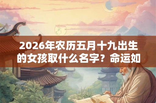 2026年农历五月十九出生的女孩取什么名字？命运如何？