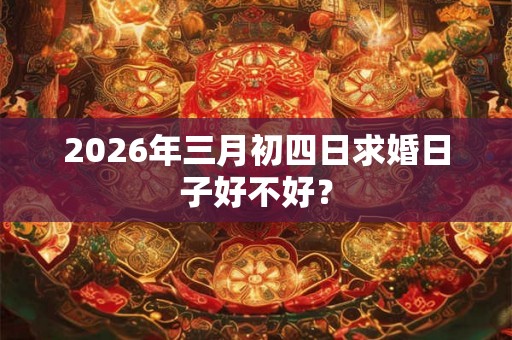 2026年三月初四日求婚日子好不好? 2026年三月初四日求婚日子好不好?
