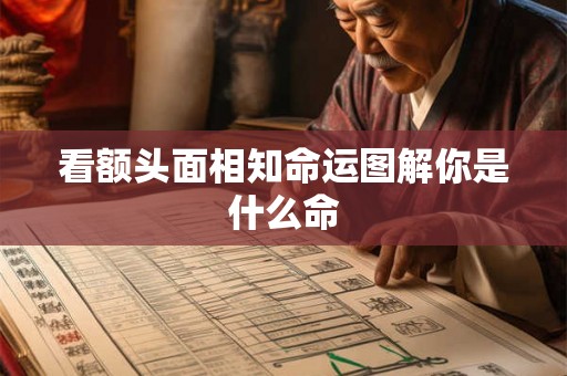 看额头面相知命运图解你是什么命