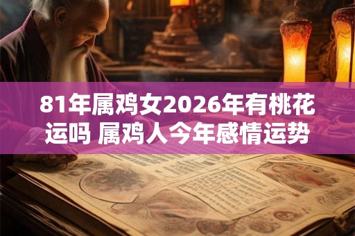 81年属鸡女2026年有桃花运吗 属鸡人今年感情运势如何