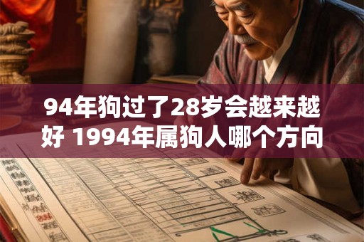 94年狗过了28岁会越来越好 1994年属狗人哪个方向顺
