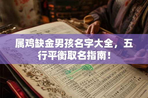 属鸡缺金男孩名字大全，五行平衡取名指南！