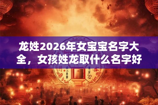 龙姓2026年女宝宝名字大全，女孩姓龙取什么名字好听？