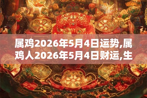 属鸡2026年5月4日运势,属鸡人2026年5月4日财运,生肖鸡2026年5月4日运势