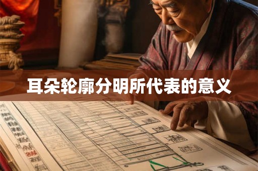 耳朵轮廓分明所代表的意义