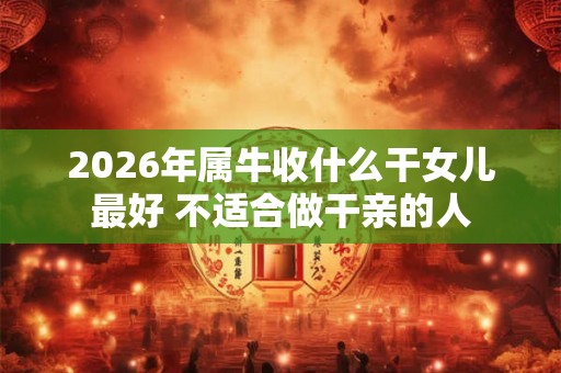 2026年属牛收什么干女儿最好 不适合做干亲的人
