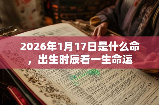 2026年1月17日是什么命，出生时辰看一生命运