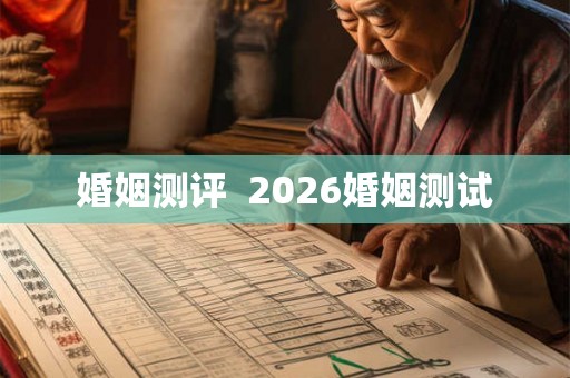 婚姻测评  2026婚姻测试